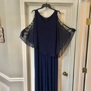 SOLD Navy Blue Jumpsuit with Rhinestone Embellishments